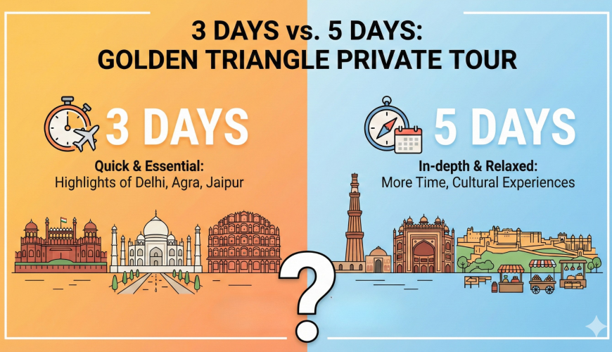 3 Days vs. 5 Days: Which Golden Triangle Private Tour is Right for You?