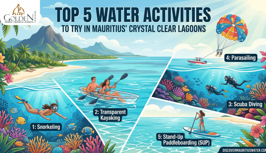 Top 5 Water Activities to Try in Mauritius’ Crystal Clear Lagoons