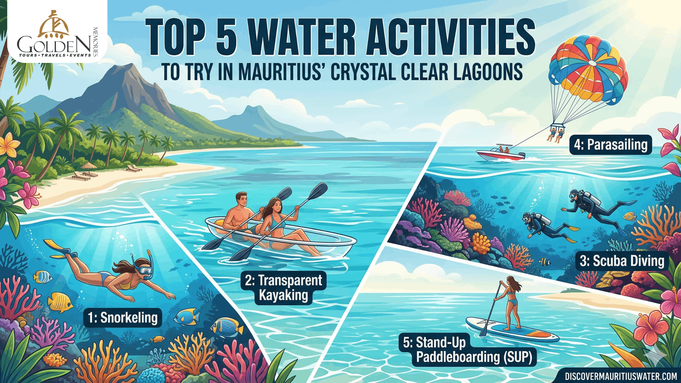 Top 5 Water Activities to Try in Mauritius’ Crystal Clear Lagoons