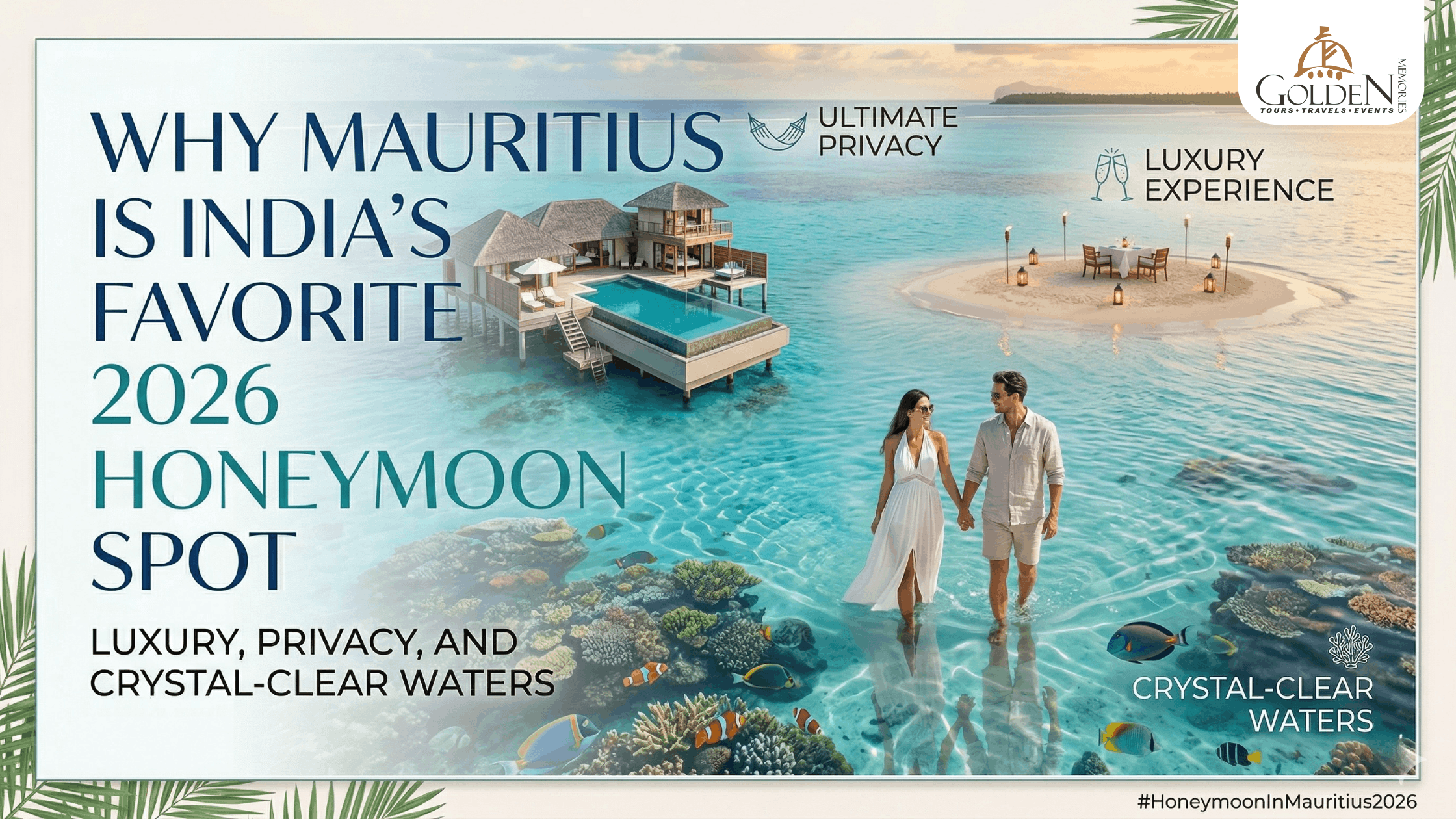 Why Mauritius is India’s Favorite 2026 Honeymoon Spot: Luxury, Privacy, and Crystal-Clear Waters