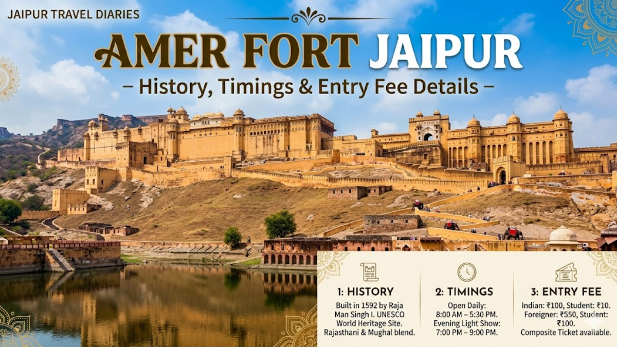 Amer Fort Jaipur – History, Timings & Entry Fee Details
