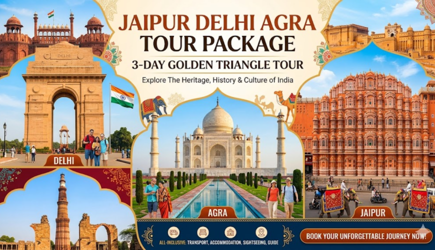 Jaipur Delhi Agra Tour Package: 3-Day Golden Triangle Tour