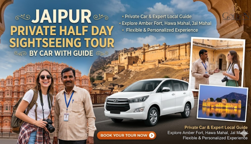 Jaipur Private Half Day Sightseeing Tour By Car with Guide
