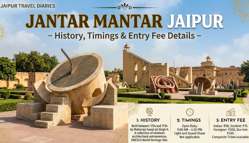 Jantar Mantar Jaipur – History, Timings & Entry Fee Details